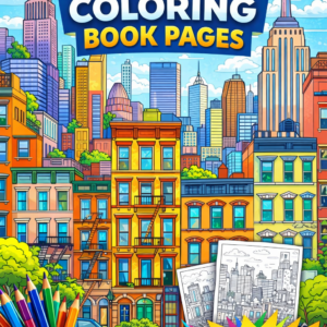 city coloring book pages